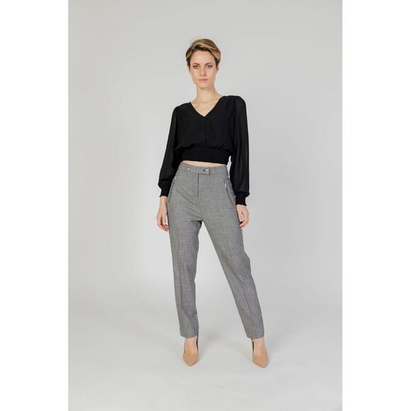 Morgan De Toi Black Polyester Women's Pant